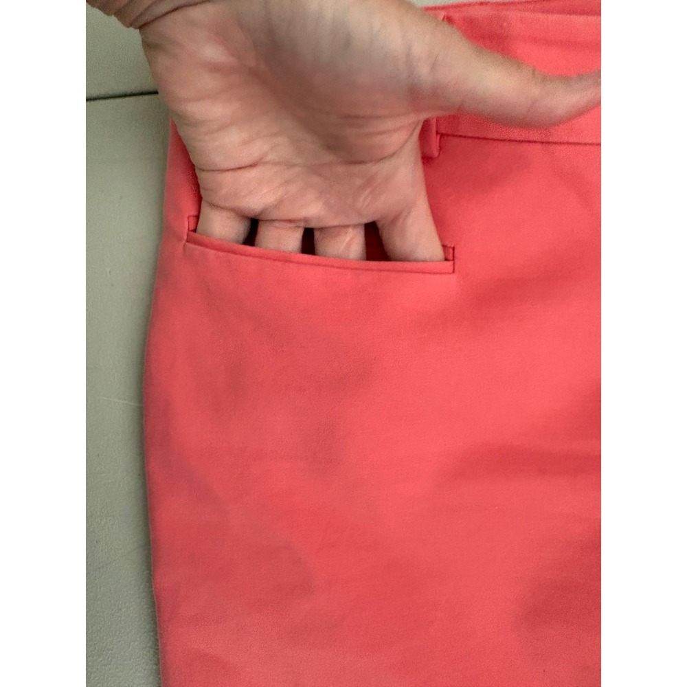Club Monaco Womens Coral Pink Straight Leg Dress Pants Trousers Sz 6 Career Work - Picture 4 of 12